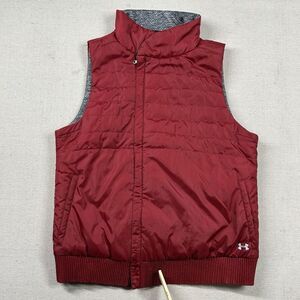 Under Armour Vest Womens L Storm Quilted‎ Puffer Loose Full Zip Outdoor Elastic